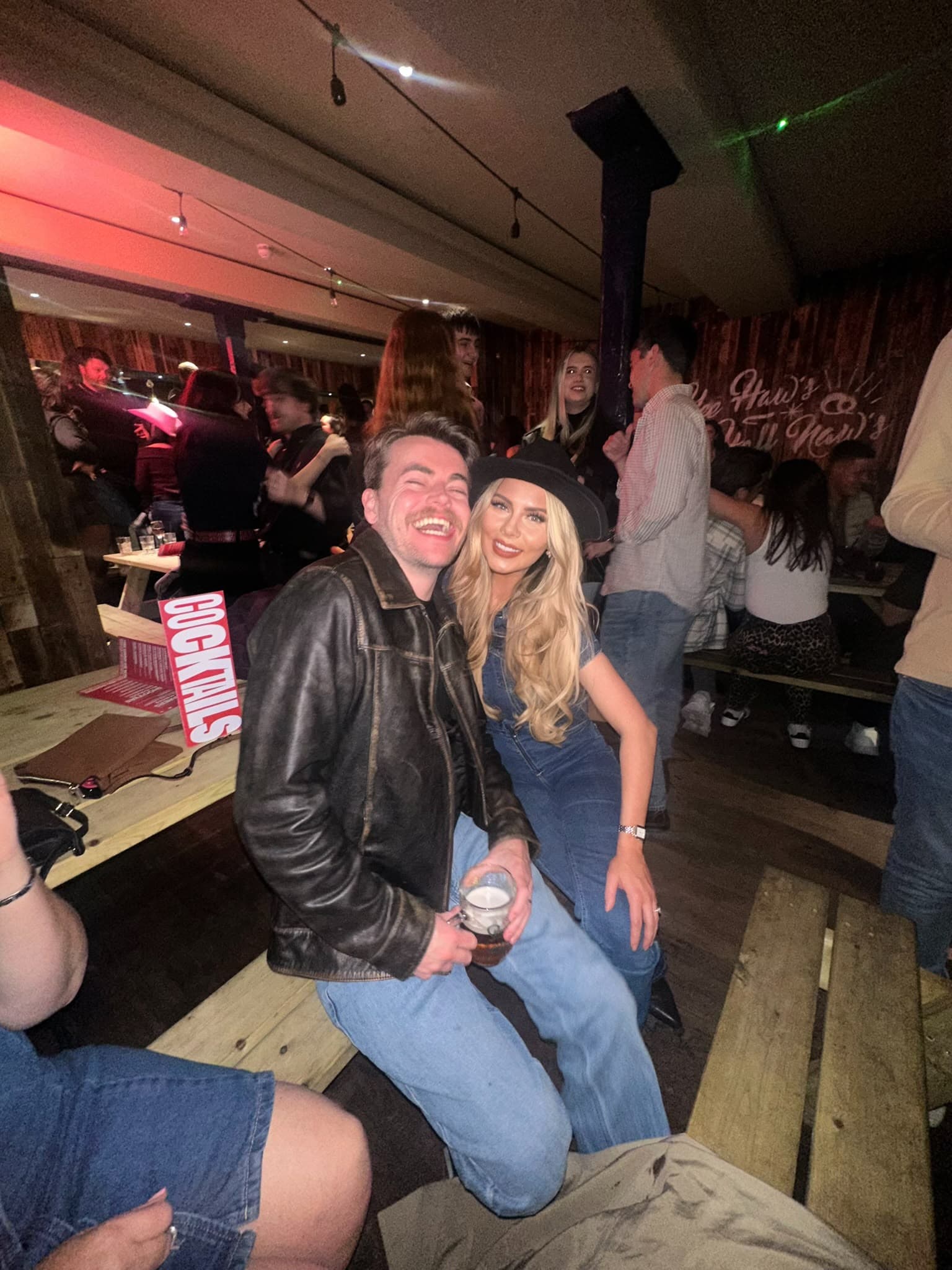 Jack and Kaitlyn celebrating with friends